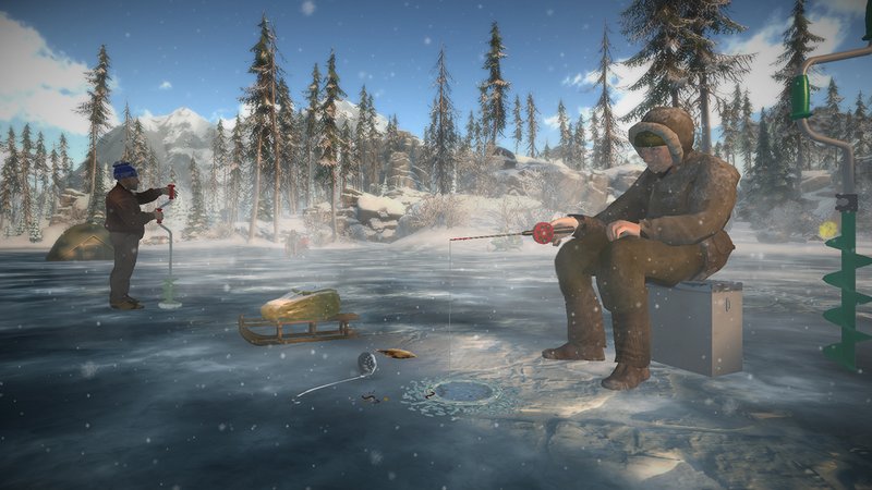 Ice fishing gambling, ice fishing